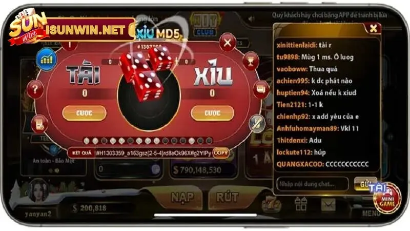 meo choi tai xiu md5 tai cong game doi thuong sunwin 2 Sự khác biệt của game Tài Xỉu MD5 Sunwin